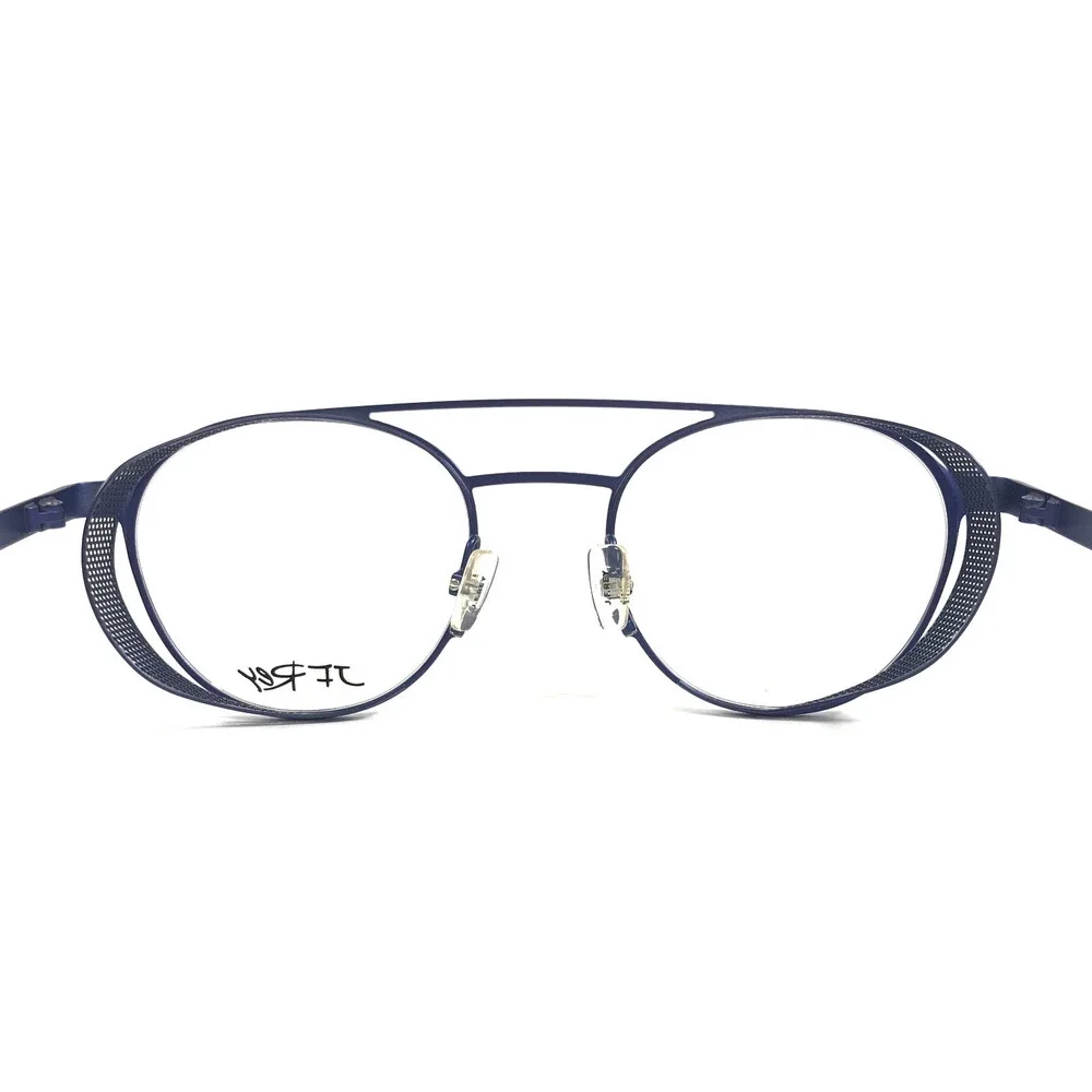 J.F Rey Eyeglasses Frames JF2627 2222 Electric Blue Mesh Side Shields 48-20-144